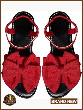 Strappy Bow Flat Sandals Open Toe Slip On Lightweight Dressy Summer Beach